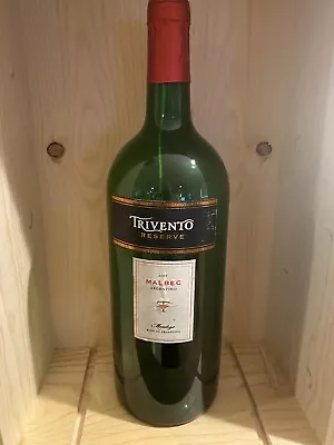 RARE Empty 3 Liter Bottle Of Trivento Malbec 2009 • $59.95