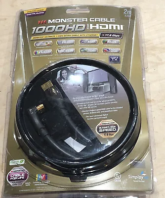 Monster Cable M1000HD 2 Meter HDMI Cable • $19.99