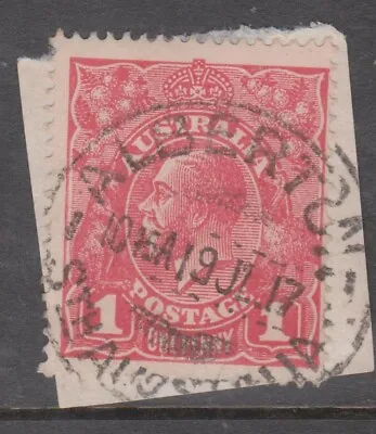 $8.50 • Buy SOUTH AUSTRALIA Postmarks -  Fine 1917 ALBERTON Datestamp Strike On KGV 1d Red