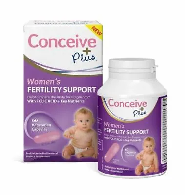 £18.79 • Buy Conceive Plus Women's Fertility Support - 60 Vegetarian Capsules