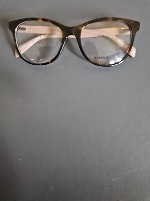£43.99 • Buy Brand New Karen Millen Ladies KM122 Glasses Brown Frames Beige Arms