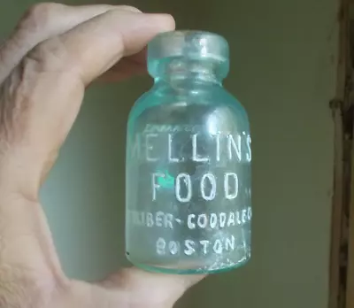 Free Sample Mellin's Infant's Food Doliber Goodale Boston 1890 Hand Blown Bottle • $29