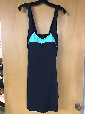 $24.99 • Buy Swimsuits For All Aquabelle Black & Teal  One Piece Slimming Swimsuit Sz 24