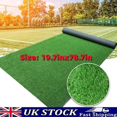 10mm Artificial Grass Garden Turf Offcut Roll End Realistic Lawn Fake Mat Carpet • £18.69