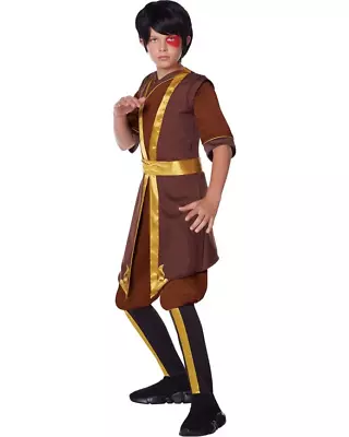 Nickelodean AVATAR ZUKO DELUXE HALLOWEEN COSPLAY COSTUME NEW CHILDS MEDIUM 7-8 • $29.88