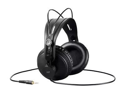 Monoprice Well Balanced Modern Retro Over Ear Headphones - Black W/ 50mm Drivers • $29.55