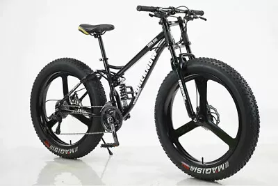 Fat Tire Bike Dual Full Suspension 21 Speed 24  Bicycle Tri / 5 Spoke • $819