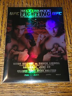 Mma Ufc Chuck Liddell Vitor Belfort 2010 Topps Fight Poster Review #fpr-ufc37.5 • $4.99