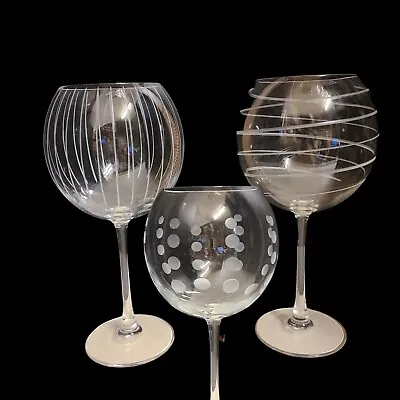 Cheers By Mikasa Balloon  Wine Glasses Set Of 3 • $34.99