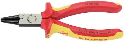 Knipex 22 08 160 VDE Insulated Round Nose Pliers 160mm - Draper 31990 • £19.99