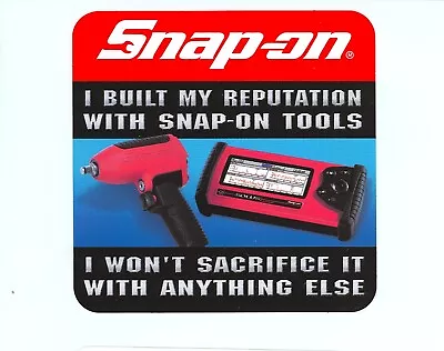  NEW  Vintage Snap-on Tools Tool Box Sticker Decal Man Cave Garage REPUTATION#33 • $21.83