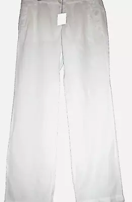 Transit UOMO White Linen Men's Casual Italy Pants Trouser Size US 3XL • $149.99