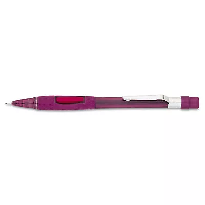 Pentel Quicker Clicker Mechanical Pencil 0.9 Mm Transparent Burgundy Barrel • $9.36