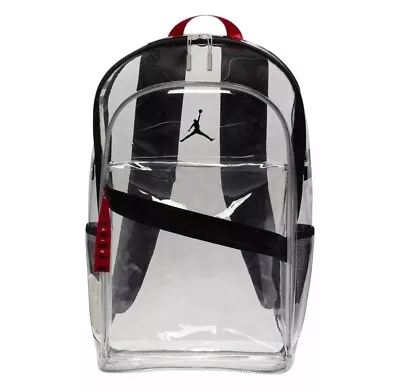 Nike Air Jordan Clear Air Patrol Backpack (27L) Black Red Jumpman NWT A0813-102 • $99.99