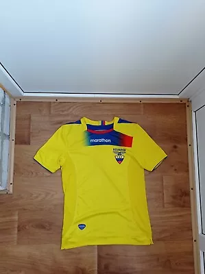 Marathon Ecuador Football Shirt Jersey National Team 2011-2013 Home Size S • $40.49