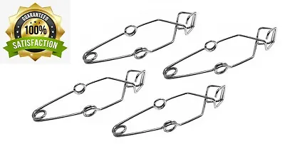 Spring Action Lab Test Tube Clamp With Grips 13cm Length Stainless Steel (4PK) • $11.99