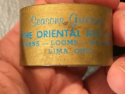 Seasons Greetings Oriental Rugs 1 Yard Long Metal Measuring Roll Tape • $7.50