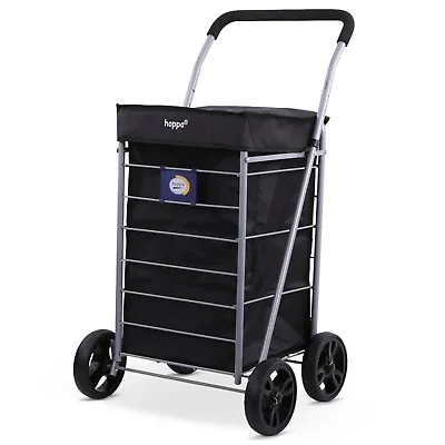 Hoppa Lightweight 4-Wheel Premium Folding Shopping Trolley • £52.99