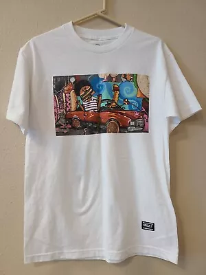 Grizzly Griptape X Mac Dre Thizz Hip Hop Bay Area Rap White T-Shirt Sz. MEDIUM  • $49.95