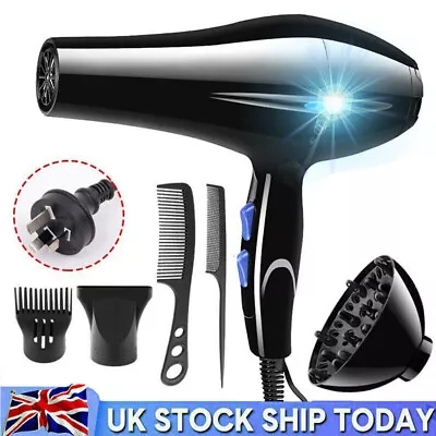 2200W Professional Style Hair Dryer Nozzle Concentrator Blower Pro Salon Heat UK • £9.49