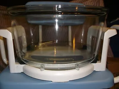 £28 • Buy NEW HANDY SPARE HALOGEN OVEN HEAVY GLASS MICROWAVE BOWL&STAND Collect SE19     