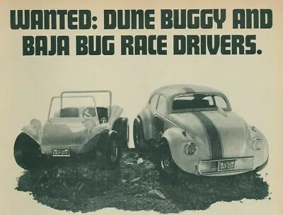 VW Baja Bug Dune Buggy Cox Toy Cars .049 Engine Vintage Magazine Print Ad 1972 • $9.95