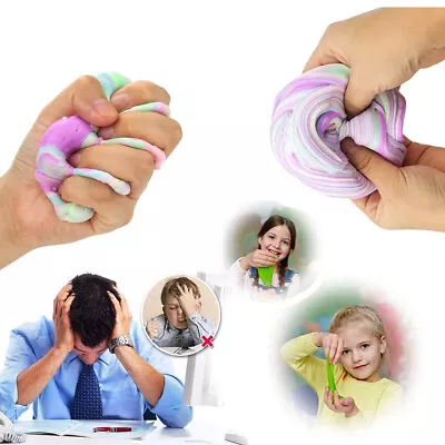 4pcs Non Stick Soft Butter Stress Relief DIY Fluffy Slime Kit Stretchy For Kids • $11.25