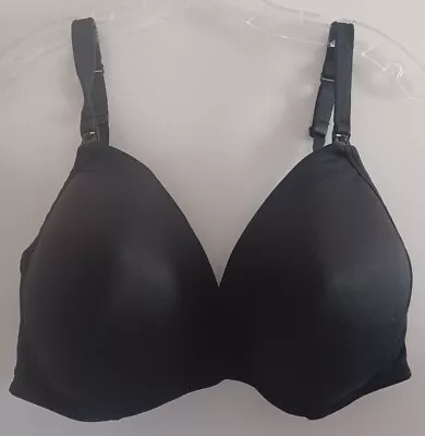 Motherhood Maternity Nursing Bra Lined Full Coverage Black Size 40DD  • $12