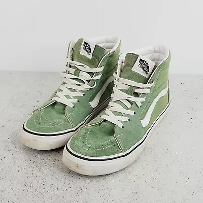 VANS Womens EUR 40.5 Or US 9.5 / UK 7 Green SK-8 Hi Sneakers Shoes • $120