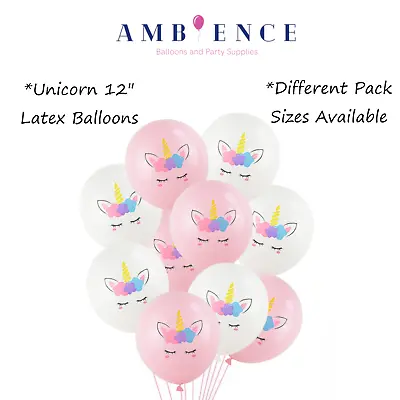 Unicorn 12  Printed Latex Balloons Children Party Birthday Decorations Girl  • £2.49