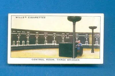 RAILWAY EQUIPMENT.No.48.CONTROL ROOMTHREE BRIDGES.WILLS CIGARETTE CARD 1938 • £1.50