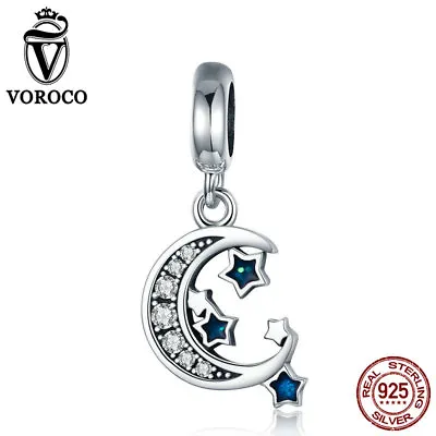 VOROCO Fashion Styles 925 Sterling Silver Charms Bead Jewelry European Bracelets • £5.34