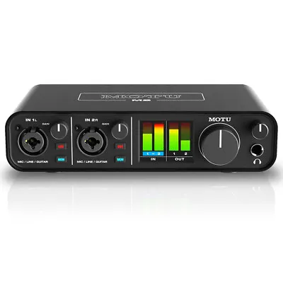 Motu M2 2x2 USB Audio Interface With Studio Quality Sound • $199.95