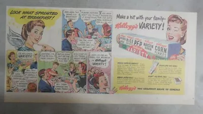 Kellogg's Cereal Ad: Kellogg's Variety Pack From 1946 Size: 7.5 X 15 Inches • $15