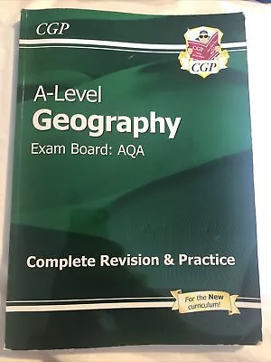 A-Level Geography: AQA Year 1 & 2 Complete Revision & Practice By CGP Books... • £6