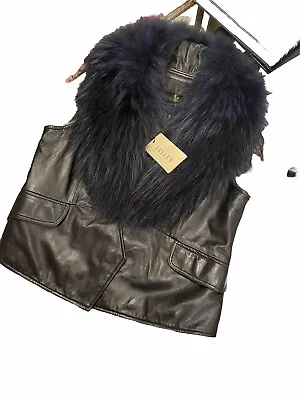 Leather And Fur Vest • $150