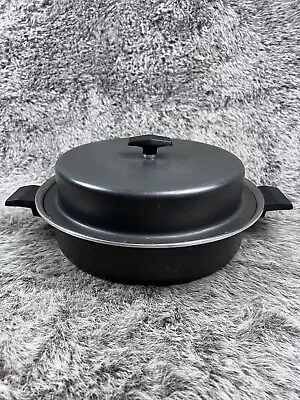 MIRACLE MAID Steel Skillet Double Handle Anodized Outer Coating 12  Fryer S8224 • $34.66