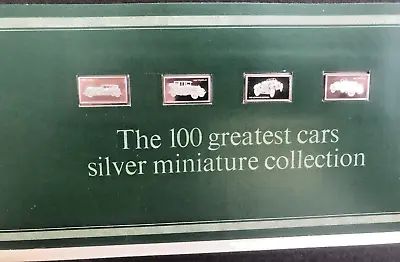 £19.99 • Buy 4 John Pinches 100 Greatest Cars Miniatures Silver 925 Ingots Issue 12 Nos 45-48