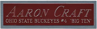 AARON CRAFT OSU NAMEPLATE FOR AUTOGRAPHED Signed BASKETBALL-JERSEY-PHOTO-FLOOR  • $9.99