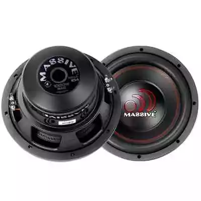 Massive Audio MMA104 MMA Series 1000 Watts 10  Dual 4 Ohm Car Audio Subwoofer  • $94.49
