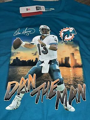 Dan Marino Mitchell & Ness Throwbacks Shirt 2XL Miami Dolphins MVP Dan The Man • $49.99