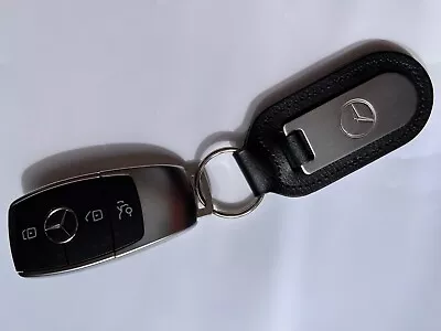 Mercedes-Benz Genuine Leather & Chrome Keyring/Keyfob/keytag • $14.91