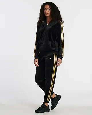 $225 • Buy Adidas Women's Originals Monogram Track Suit In Velvet (Jacket & Pant)