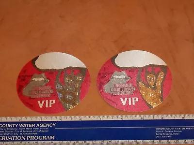  2 Rolling Stones Voodoo Lounge World Tour 1994-95 Vip Pass/ Stickers Pink • $12.99