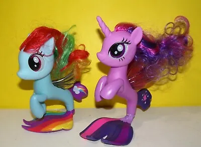 My Little Pony Sea Pony Mermaid 6  Twilight Sparkle Rainbow Dash Figures • $14.43