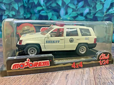 New In Box Sealed Diecast Majorette Jeep Grand Cherokee 4x4 Nevada Sheriff 1:24 • $34.30