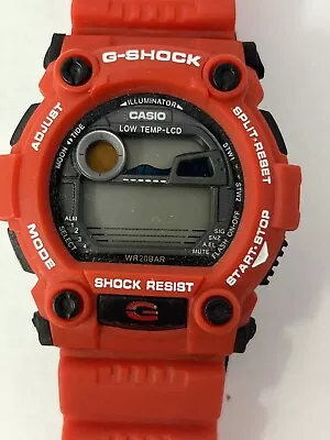 Vintage Casio G Shock Module 1289 WR20BAR 1289 G-7900 RED BAND NEEDS BATTERY • $84.63