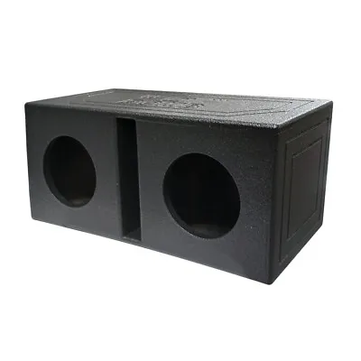 QPower QBOMB Dual 8″ 8 Inch Slot Ported Vented Empty Sub Woofer Enclosure Box • $89.99