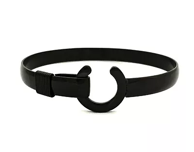 Mens Stainless Black Hook Bracelet • $19.99