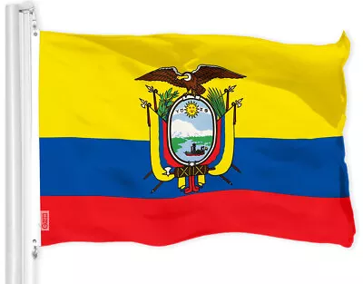 G128 Ecuador Ecuadorian Flag 3x5 Ft Printed 150D Polyester - Indoor/Outdoor • $12.99